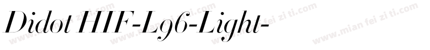 Didot HIF-L96-Light字体转换